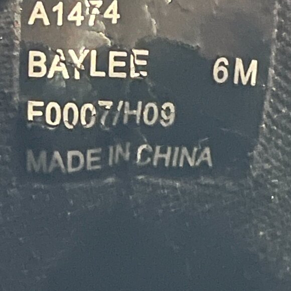 COACH BAYLEE SIGNATURE LOGO BLACK & WHITE SNEAKERINAS - BALLET FLAT SNEAKERS -6M - Picture 7 of 9